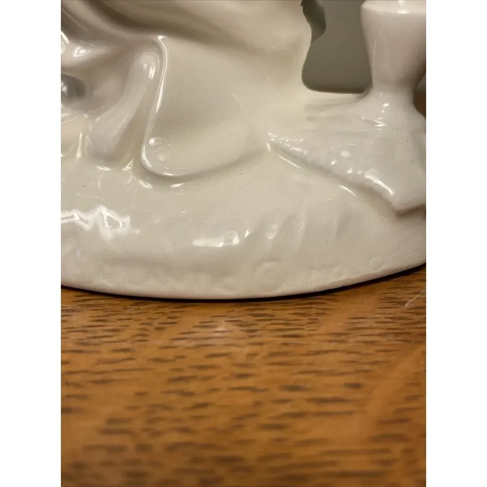 Vintage Atlantic Mold Lot 3 PC Wise‎ Men Ceramic White